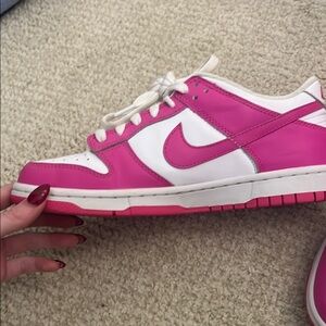 NIKE Girls Pink Dunks Low Worn Once